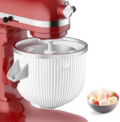 4.5/5QT 6QT Frozen 2 Ice Cream Maker Attachment for KitchenAid Mixers, Fits KitchenAid & Stand Mixers, Ice Cream