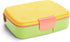 Munchkin Lunch Bento Box for Kids - Includes Stainless Steel Utensils, BPA-Free, Pink/Green/Yellow, 18 Months and Up