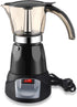 Electric Espresso Maker Transparent Coffee Maker Electric Moka Pot Portable Aluminum Espresso