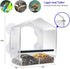 Window Bird Feeder with 4 Extra Strong Suction Cups, Large Outdoor Bird House for Cardinals and Bluebirds
