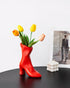 Female Boot Vase, Nordic Modern Ceramic Flower Vase for Home Decor, Table Centerpiece, Olive Plant, Wedding, Living