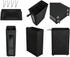 ZERO JET LAG 25 Inches Slim Laundry Storage Hamper, Large Rolling Bin, Clear Window, Black