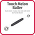 GoodCook Touch 2-in-1 Stainless Steel Melon Baller and Fruit and Veggie Corer Scoop, Silver/Black