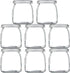 Thymart 5.3oz / 7 OZ Mini Glass Jar with Lid for Pudding,