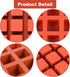 2 Pack Square Silicone Mold for Candy, Chocolate, Mousse Cake Baking, Dessert Molds for Brownies and Ice Cream