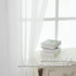 White Sheer Curtains - 54 inches Long for Bedroom, Top Rod Pocket Sheer Window Panels for Nursery, Living Room