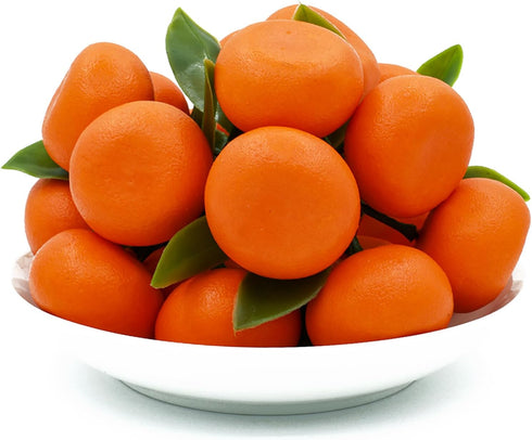 5 Decor(15Pcs) Mini Clusters Artificial Orange Fake Orange Simulation Mini Orange Plastic Fruits for Decoration