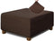 NeColorLife Square Ottoman Cover Jacquard Fabric Slipcover Thick Stretchable Footrest Stool Covers