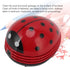 Fdit Mini Desktop Vacuum Cleaner, Portable Handheld Ladybug Sweeper for Cartoon Red Ladybird Crumb