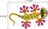 YEAHOME 4 Pack Metal Geckos Wall Art, Inspirational Mexican Outdoor Decor for Farmhouse, Porch, Patio