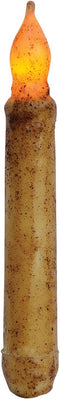 Hearthside Collection 6" Timer Taper, Burnt Ivory