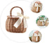 CHILDWEET Woven Flower Basket, Rattan Picnic Basket, Fruit Storage, Woven Pantry Organizer, Hand Basket