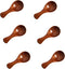 Asanta 6 PCS Mini Wooden Spoons, 3.2 Inch Tiny Spoons for Spices Jars,