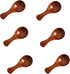 Asanta 6 PCS Mini Wooden Spoons, 3.2 Inch Tiny Spoons for Spices Jars,