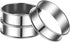 8 Pack 4 Inch Stainless Steel English Muffin Rings, Double Rolled Tart Rings for Baking Pastry Cooking