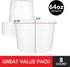 Stock Your Home 64 oz Plastic Deli Containers with Lids (8 Pack), Half Gallon Reusable Freezer Containers, Disposable Food Storage Containers with Lids, To Go Soup Containers with Lids, Microwave Safe