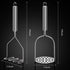 2 Pack Potato Masher, Sopito Stainless Steel Integrated Kitchen Tool Food Masher for Potatoes, Vegetables, Berries