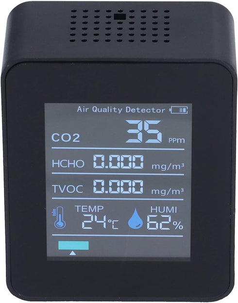 Detector Test Kit for Home: Wide Range Applications for Temperature and Humidity (Black)
