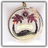 San Diego California Brass Christmas Ornament