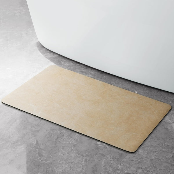 Stiio Bath Mat for Bathroom, Flat Super Absorbent Quick Dry Non Slip Thin Mats, Easy Clean Shower Mat