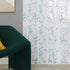 Embroidery Blue Sheer Curtains, 84 Inches Long, Rod Pocket Drapes for Living Room, 2 Panels, 52"x84"