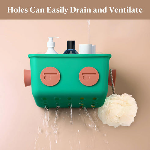 3 Pack Bath Toy Storage Organizer Basket, Cute Robot Bathtub Shower Toy Organizer, Wall Mounted Hanging Bath Toy Holder