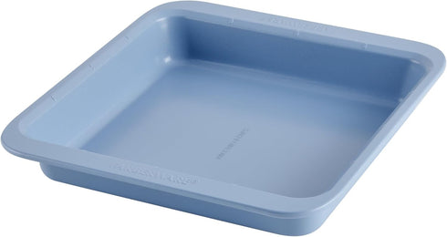 Farberware Easy Solutions Nonstick Bakeware Square Cake/Cookie Pan, 9 Inch with Portion Marks