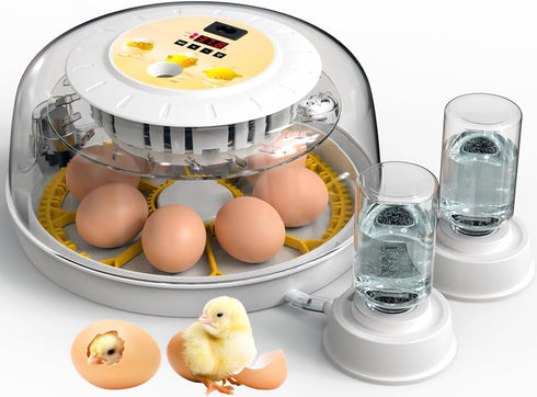 8 Egg Incubators for Hatching Eggs, Incubator for Chicken Eggs 360 Degree