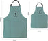 YOLOPARK Lovely Parent and Child Apron, Comfortable Simple Apron with Pocket for Cooking, Pack of 2