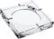 Juvale Glass Crystal Ashtray with 4 Slots for Cigars - Luxury Square Cigarette Holder for Home, Office, Desk (7 x 7 x