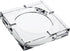 Juvale Glass Crystal Ashtray with 4 Slots for Cigars - Luxury Square Cigarette Holder for Home, Office, Desk (7 x 7 x