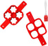 Flip N Cook Silicone Pancake Mold, 2pcs (Flower + Square)