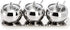Hedume 3 Grids 304 Stainless Steel Seasoning Containers Set with Lid Spoon and Tray, Condiment Jar Spice Container, Condiment Canisters Pots for Serving Sugar, Pepper, Salt, Spice by Hedume