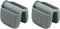 Mini Silicone Oven Mitts Set - Heat Insulation Oven Gloves for Cooking and Baking, Protecting Fingers - Square-Gray