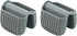 Mini Silicone Oven Mitts Set - Heat Insulation Oven Gloves for Cooking and Baking, Protecting Fingers - Square-Gray