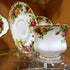 Hipiwe Acrylic Tea Cup Saucer Display Stands, Clear Dinnerware Easel Stand, Pack of 8