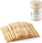 Mini Bamboo Forks 3.5 inch, 110 PCS Cocktail Appetizer Forks, Disposable Tiny Food Picks for Charcuterie