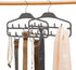 ELONG HOME 2 Pack Belt Hanger, Gray Sturdy Organizer with 360 Degree Swivel, 11 Large Hooks for Closet