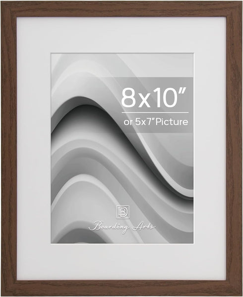 Boarding 8x10 Picture Frame,Display 5x7 photo with Mat or 8x10 picture without,Photo