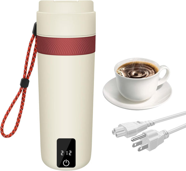 Tengfy Portable Electric Kettle, 450ML Mini Hot Water Boiler Heater, Travel Kettle with