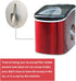 PIAOLGYI Ice Scoop with Holder for Ice Machine, Freezer Scooper Accessory Compatible with Ice Maker