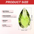 K9 6 Pack 38mm PATIKIL Crystal Pendants Teardrop Beads, Chandelier Prisms Parts Hanging Beads DIY Lamp for Arts Crafts