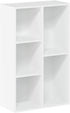 Furinno Luder Bookcase / Storage, 5-Cube, White