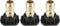 X AUTOHAUX High Pressure Washer Spray Nozzle Tips, Quick Connector, Black, 3 Pcs