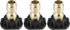 X AUTOHAUX High Pressure Washer Spray Nozzle Tips, Quick Connector, Black, 3 Pcs