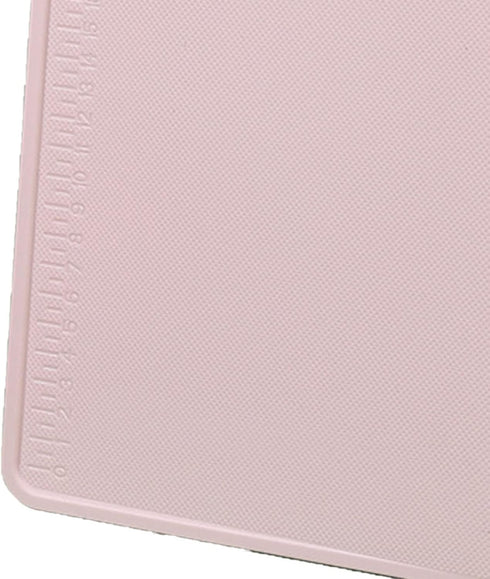 Kitchen Plastic Cutting Board, Reusable Utility Board with Knife Hanging Hole for Fruit Chopping, Portable (Pink)