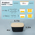 4 HAOTOP Porcelain Butter Dish Perfect for Sticks of Butter,Butter Container Large Ceramics Butter Holder with Lid