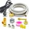 Universal Dishwasher Installation Kit, 12 Ft Stainless Steel Hose with Burst Proof Water Supply Line & 3/8" Compression
