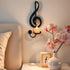 Set 4 Candle Sconces of Wall Musical Note Sconces Decor Wall Mounted Metal Candle Holders with Foldable Tray ZAYHENYOO
