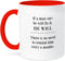 3dRose If a Man Says He Will Fix It - Two Tone Red Mug, 11oz